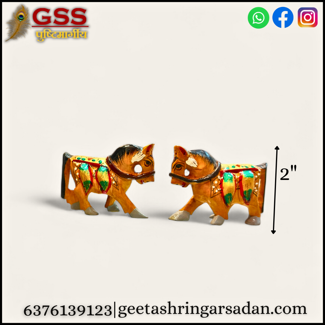Wooden painted Horse