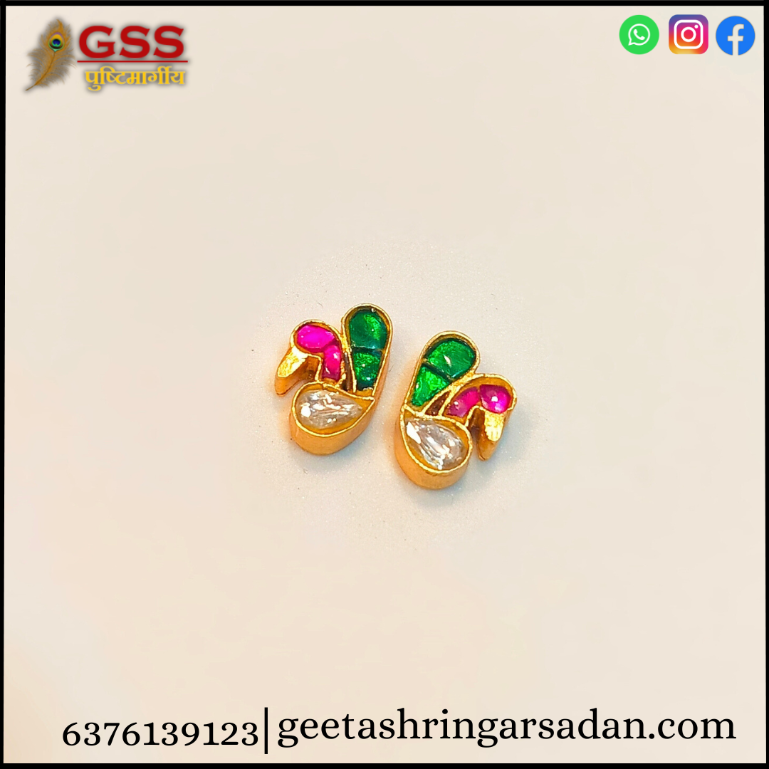 Jadau kundan mayurakrit kundal