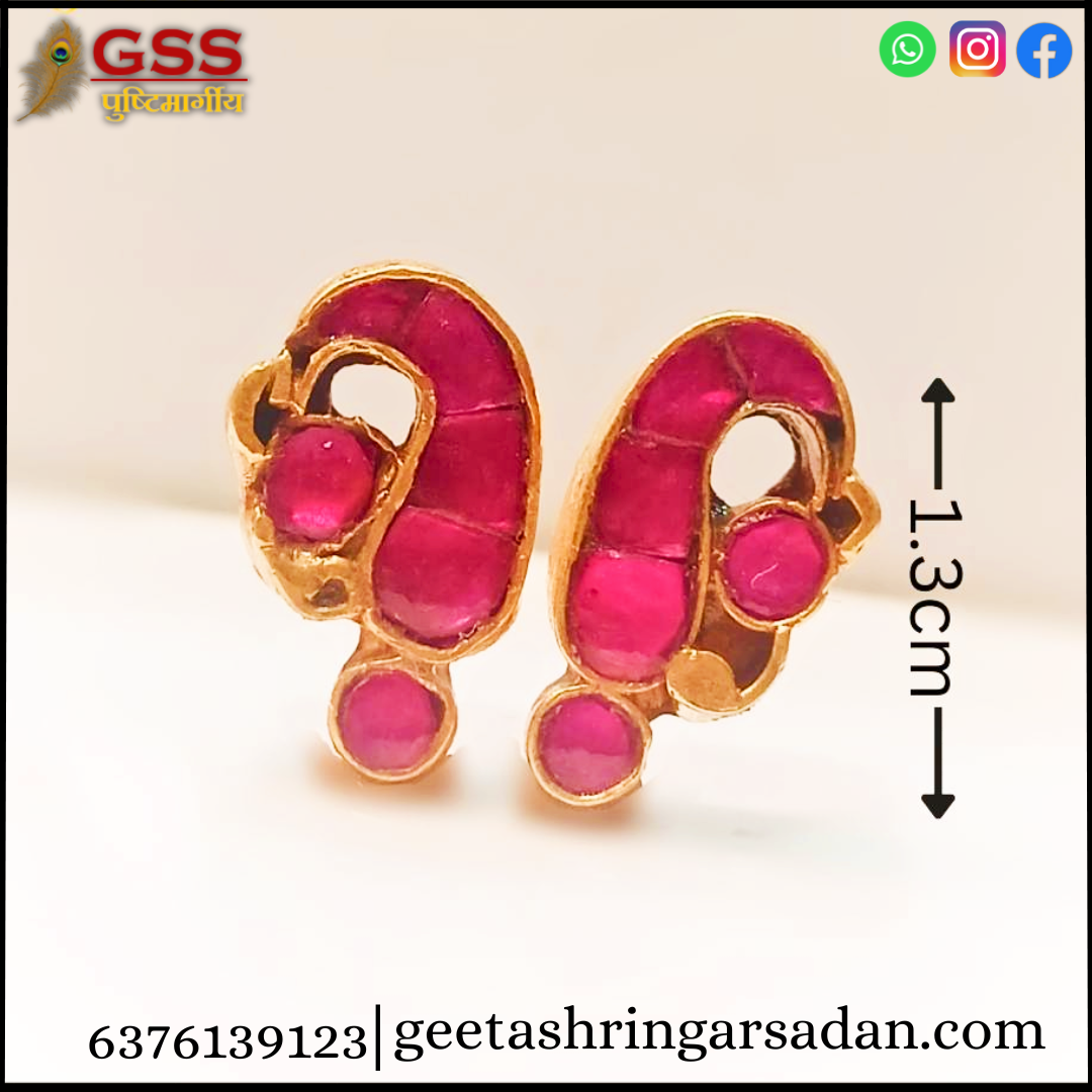 Jadau kundan magarakrit kundal