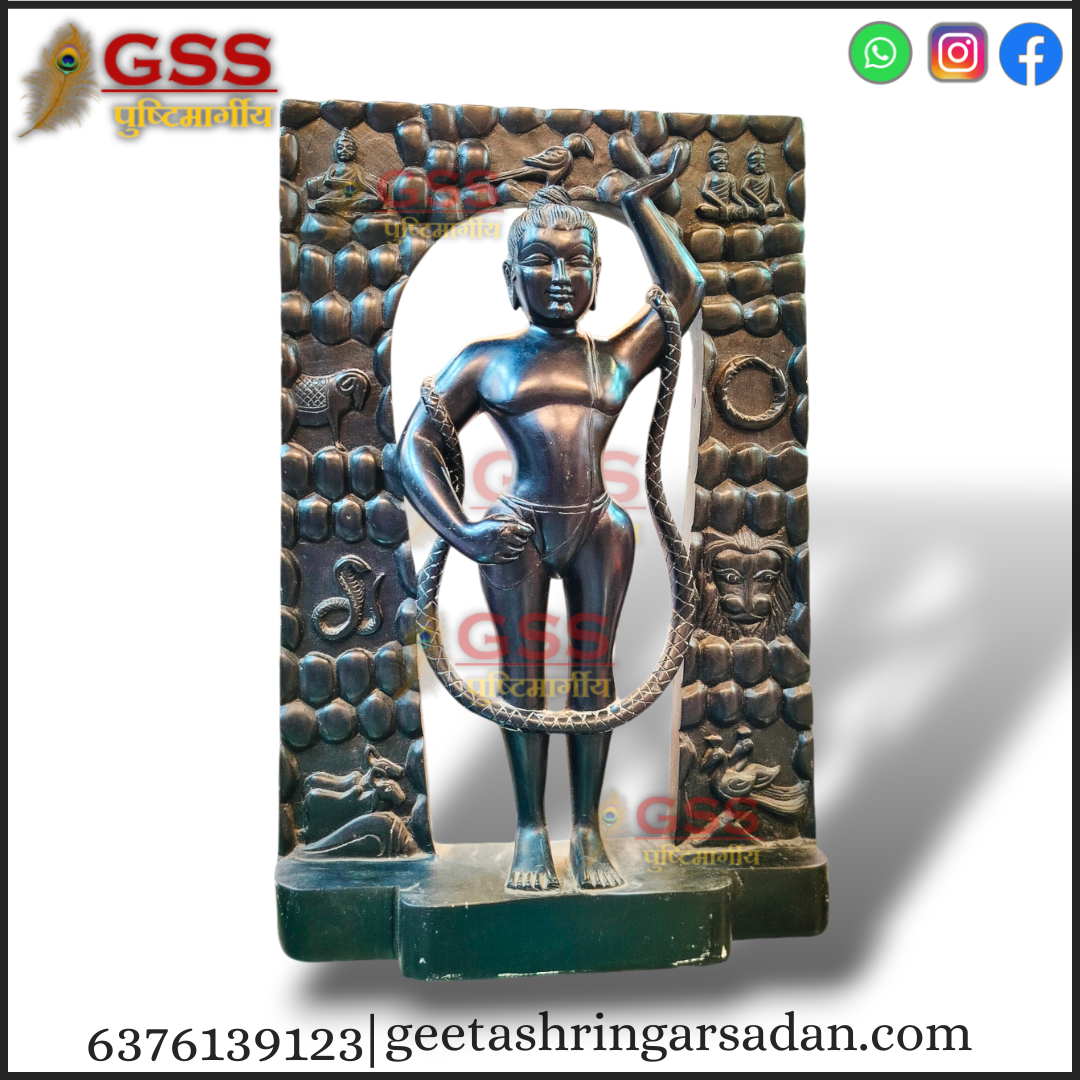 Black Marble Mangla swaroop Shreenath ji 21"