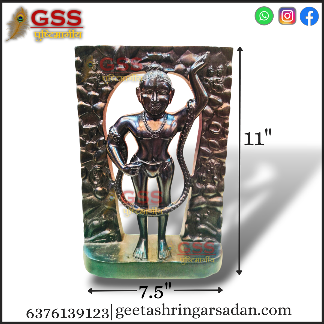 Black Marble Mangla swaroop Shreenathji 11"