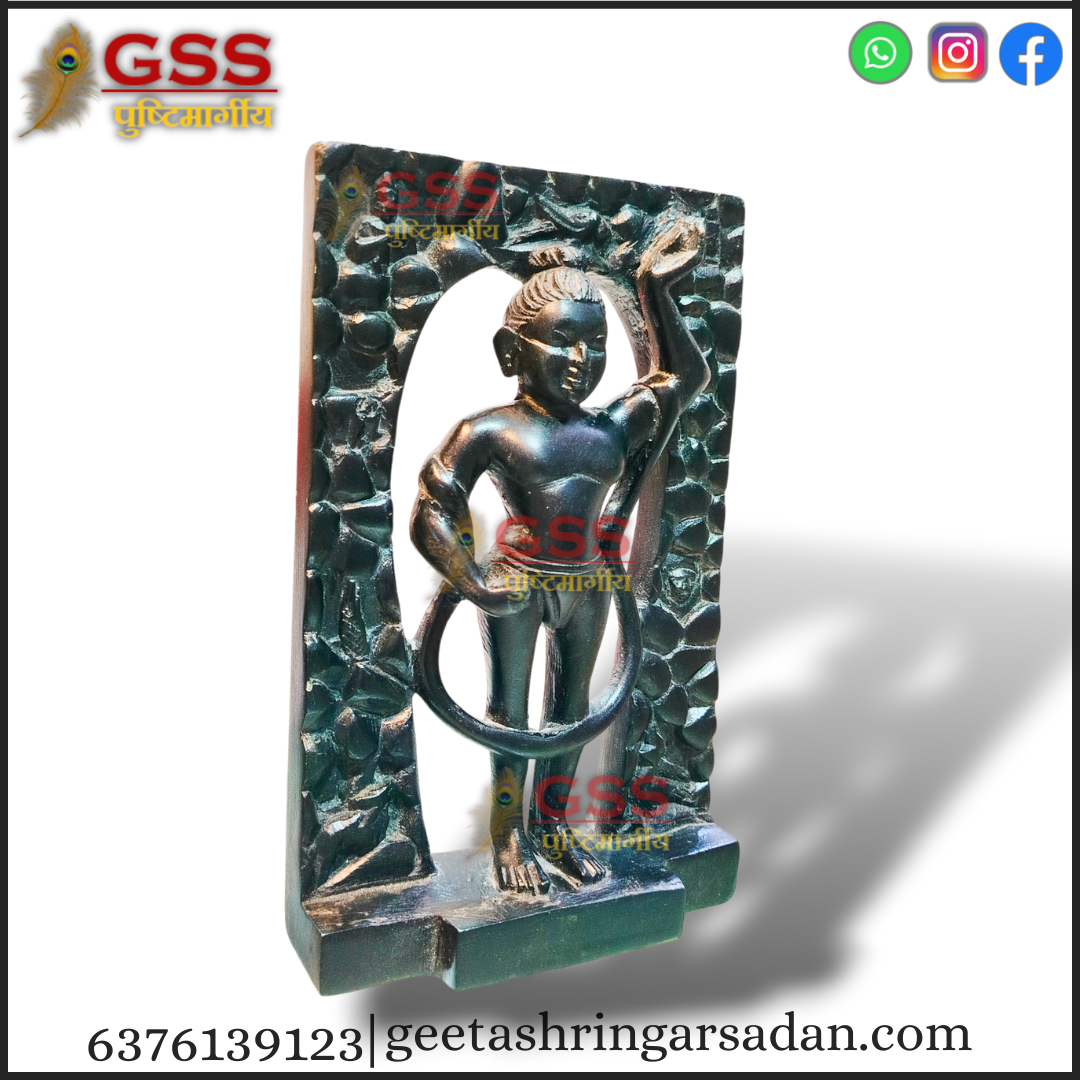 Black Marble Mangla Swaroop Shreenath ji 7"