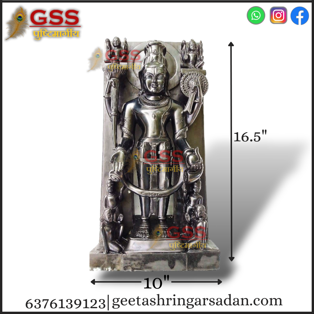 Black Marble Dwarikadheesh ji 16"