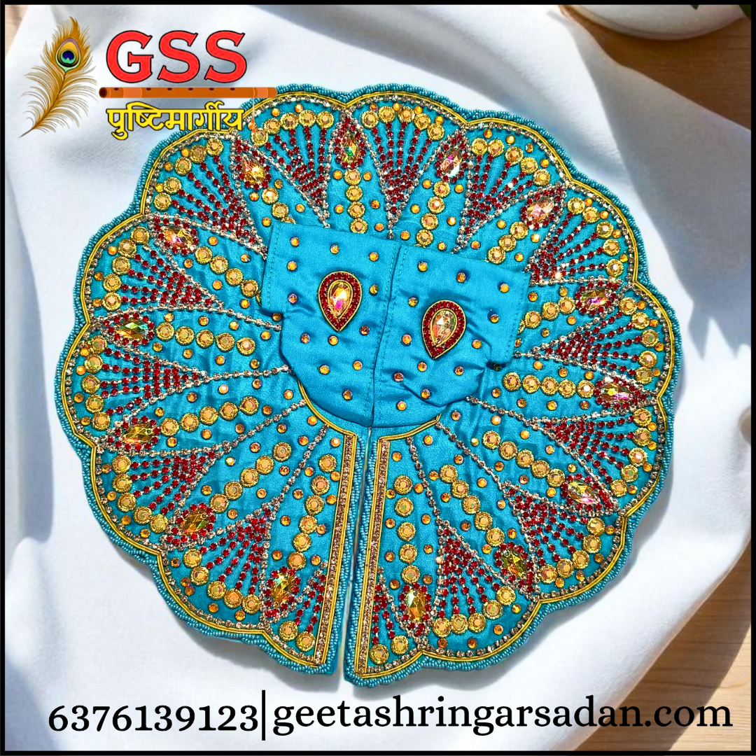 Blue Zardoshi Poshak