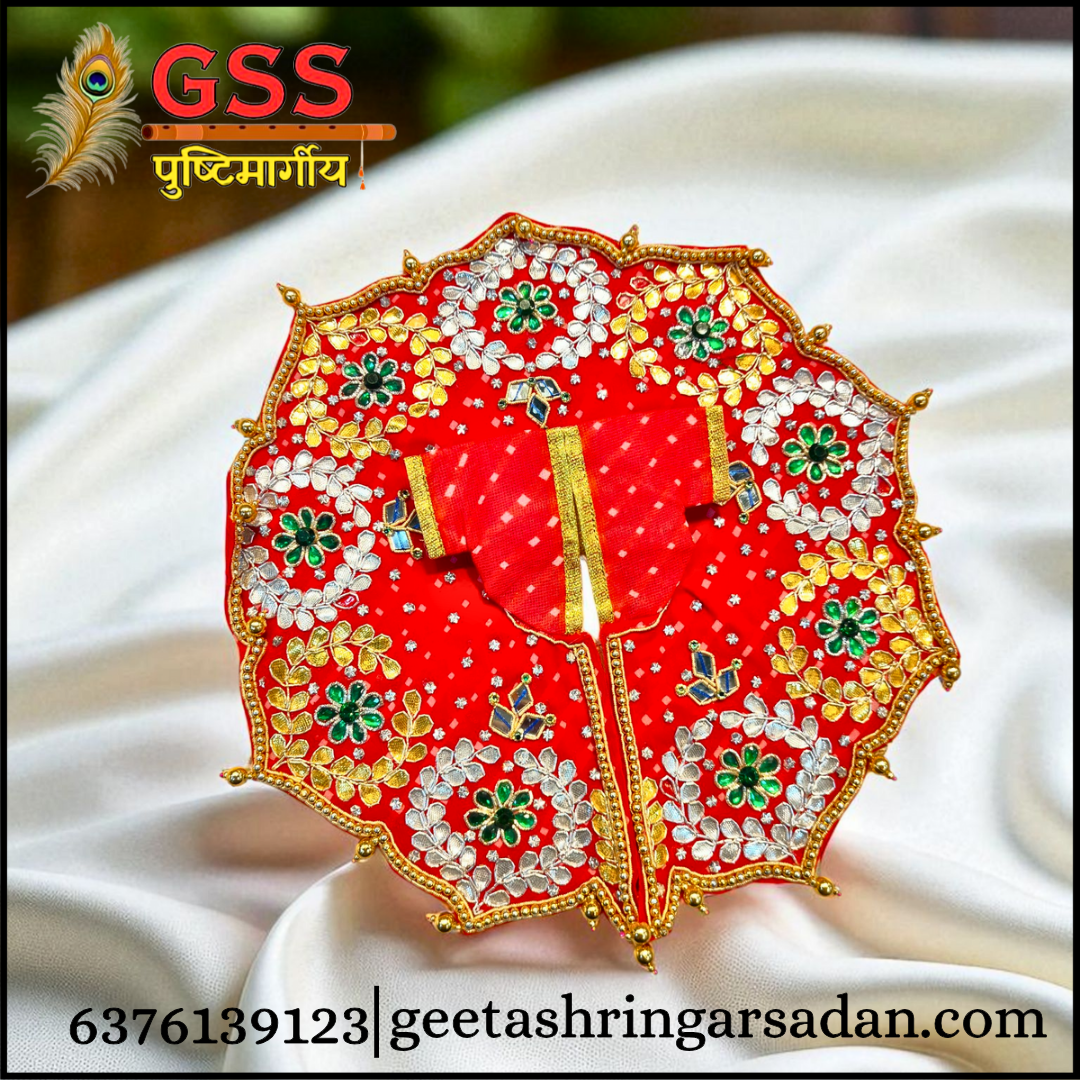 Red Gota Patti Poshak