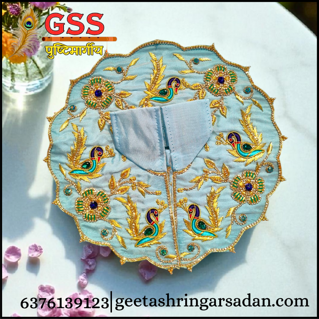 Light Blue Zardosi Poshak