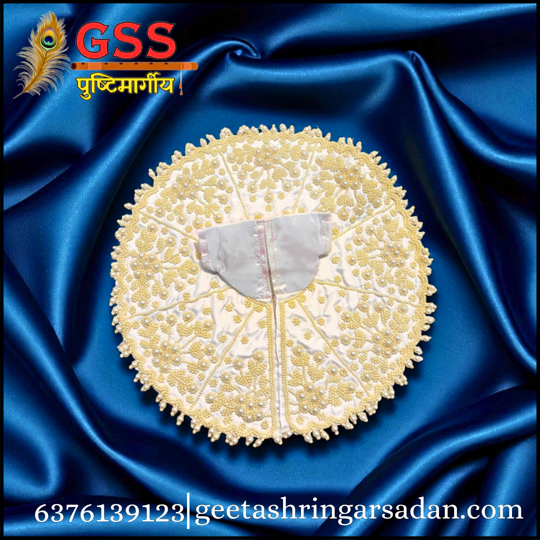 White Moti Work Poshak