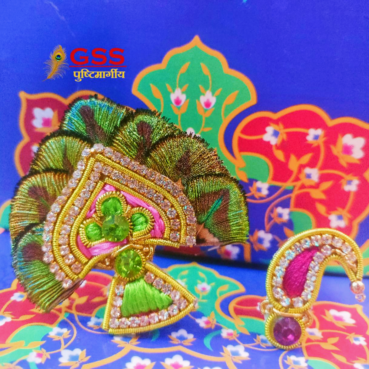 Jardoshi resham mukut & shishfool