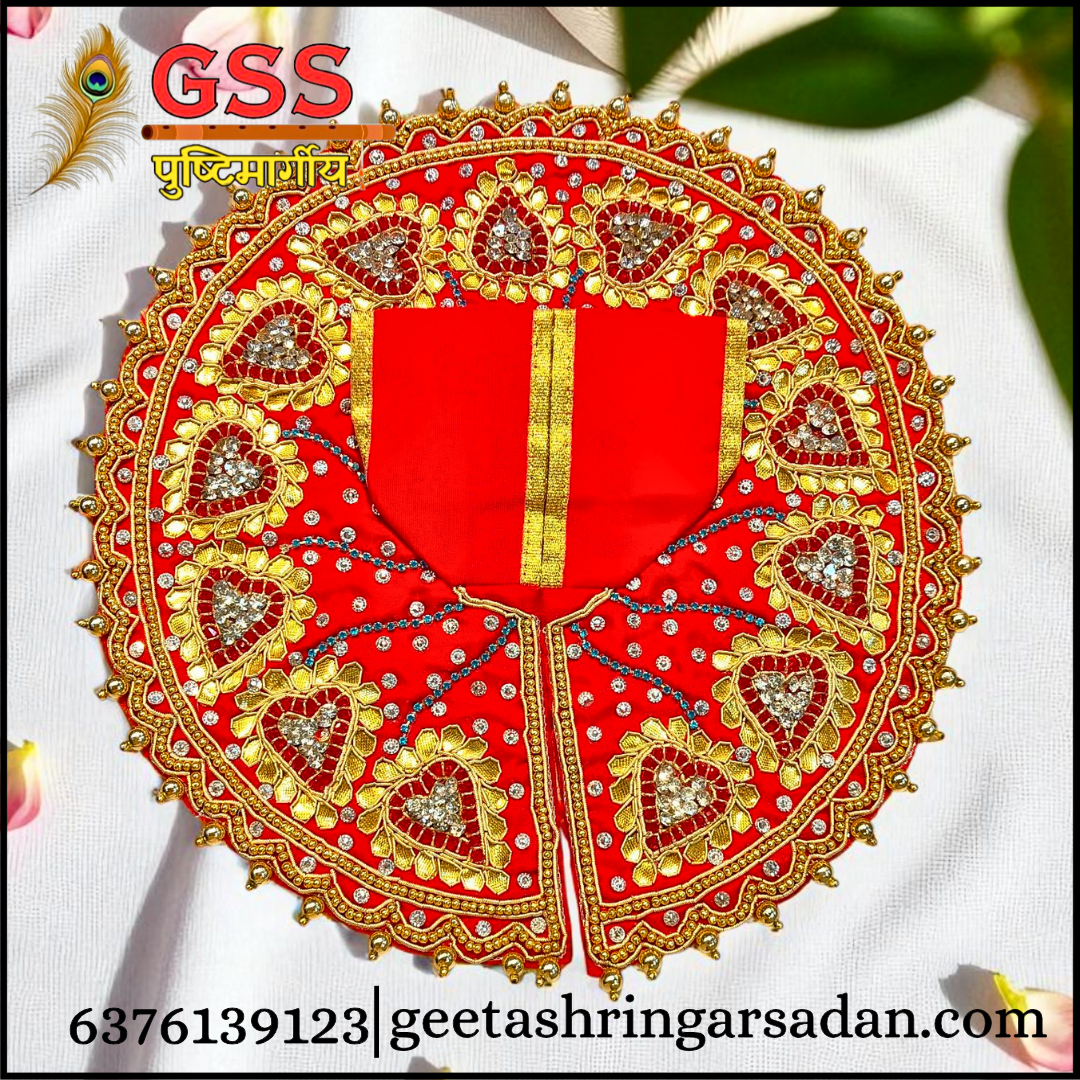 Red Gota Patti Poshak