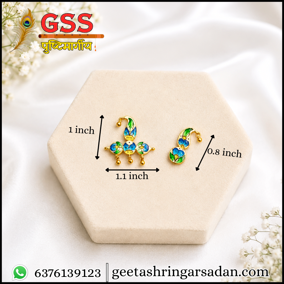 Meenakari Sirpeach & Shishfool (silver)
