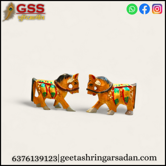 Wooden painted Horse