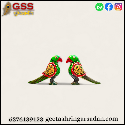 Wooden painted parrot