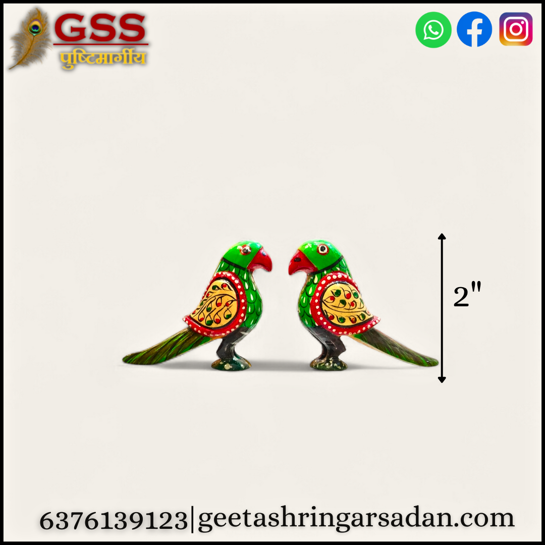 Wooden painted parrot