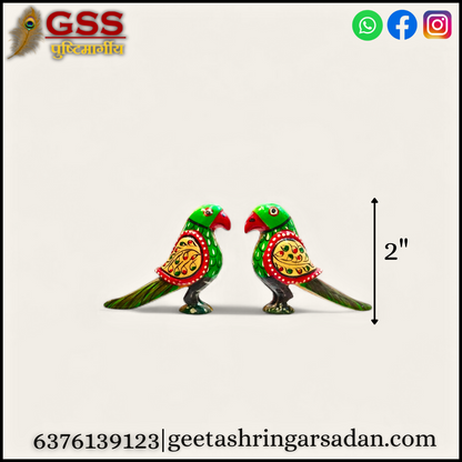 Wooden painted parrot