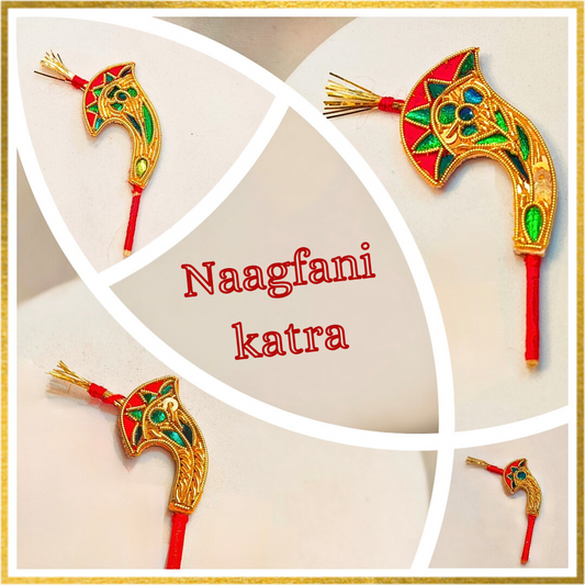 Golden Zari Naagfani katra