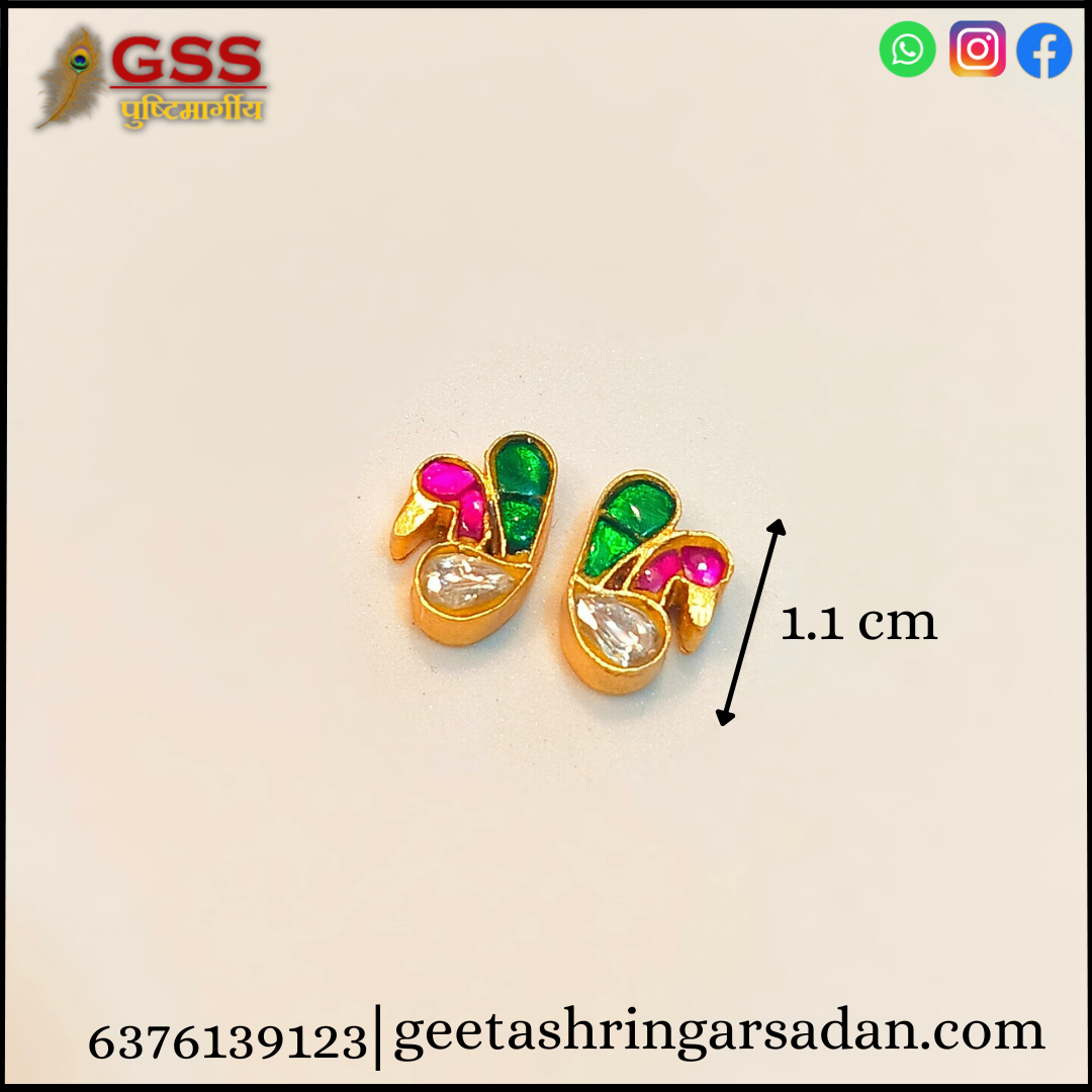 Jadau kundan mayurakrit kundal