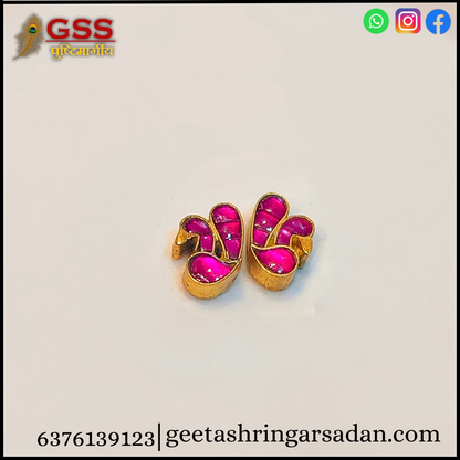 Jadau kundan mayuraktit kundal