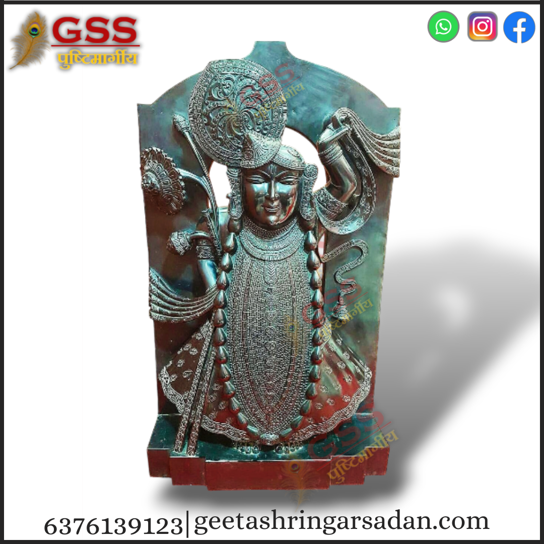 Black Marble Shringar  Shreenath ji