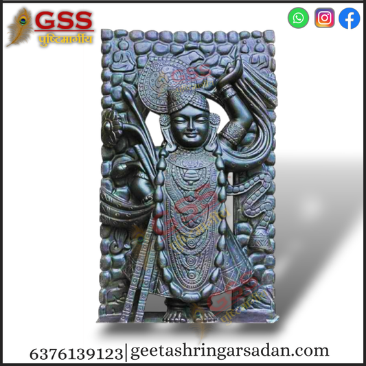 Black Marble Shringar  Shreenath ji