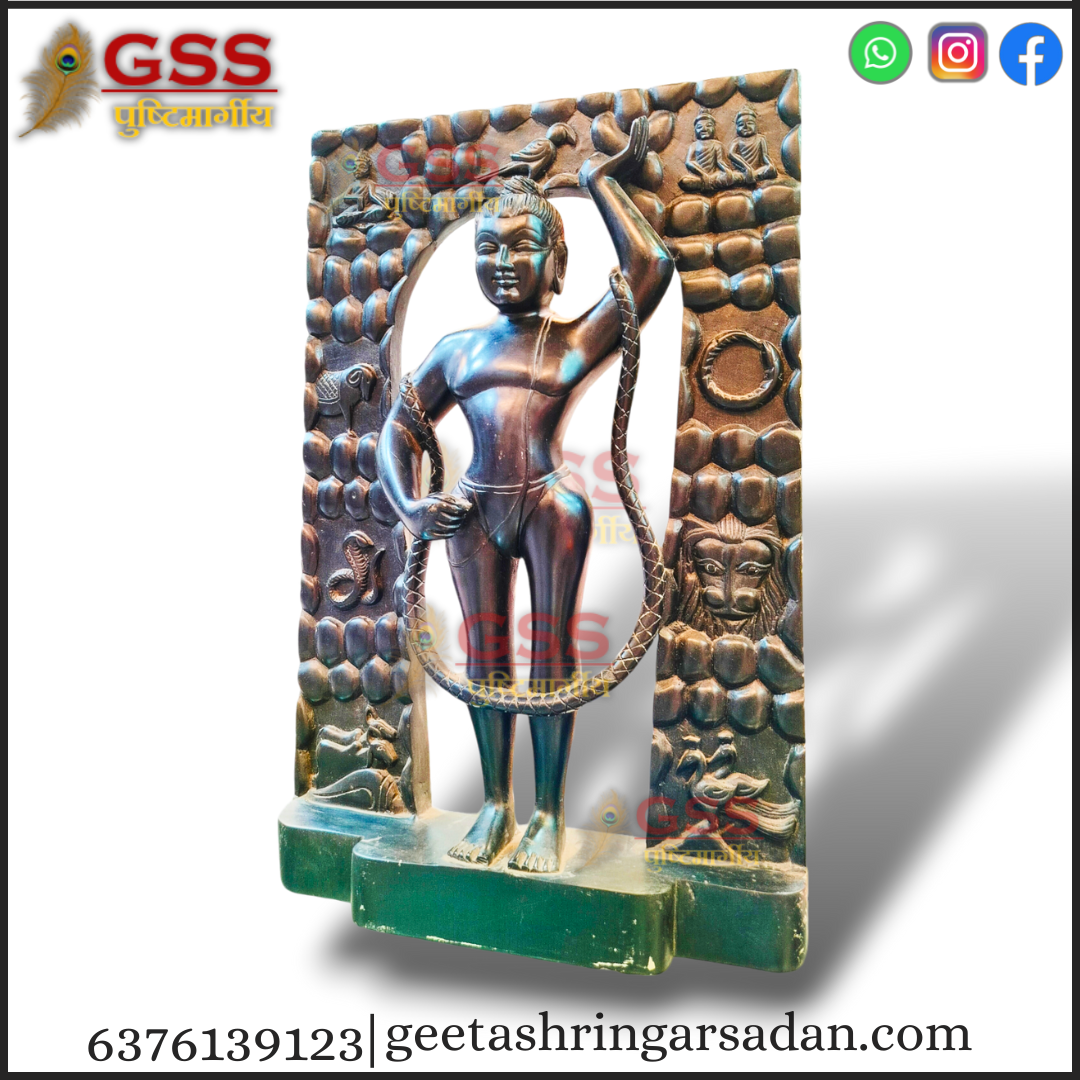 Black Marble Mangla swaroop Shreenath ji 21"