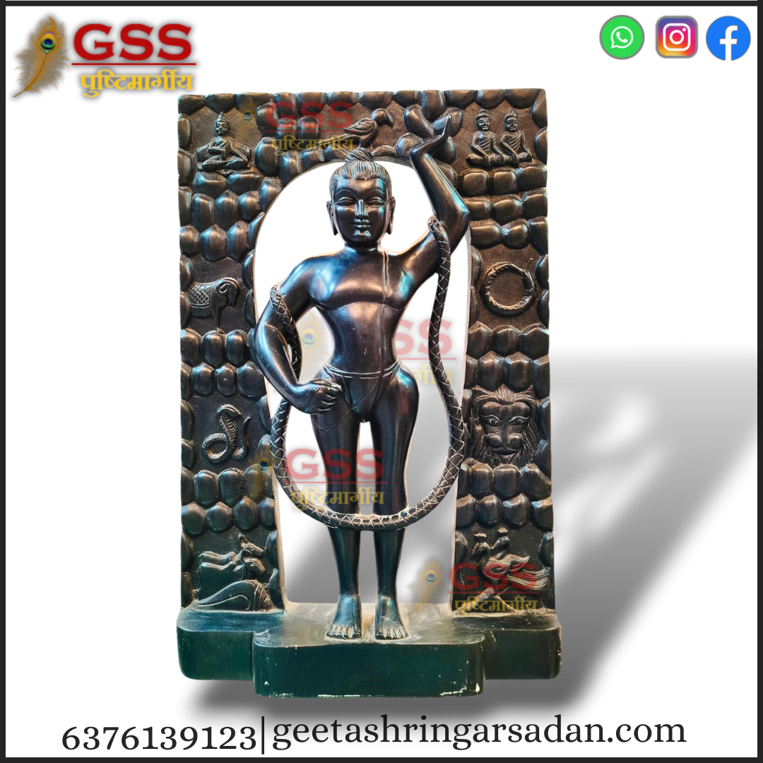 Black Marble Mangla swaroop Shreenath ji 21"