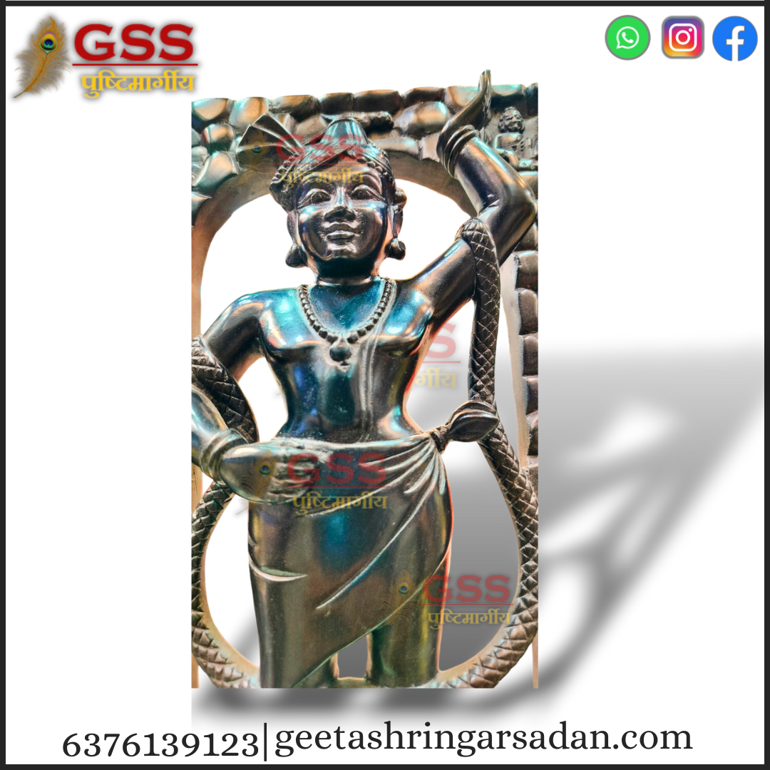 Black Marble Mangla swaroop Shreenath ji 15"