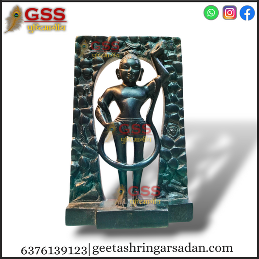 Black Marble Mangla Swaroop Shreenath ji 7"