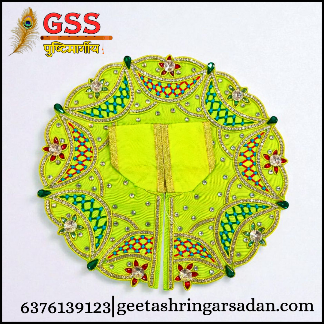 Light Green Zardosi Poshak