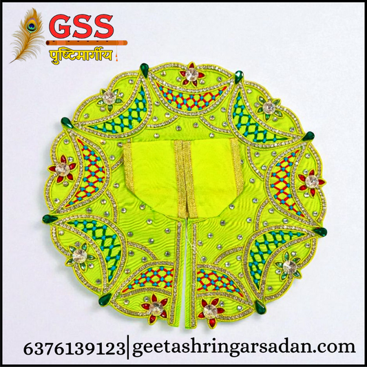 Light Green Zardosi Poshak