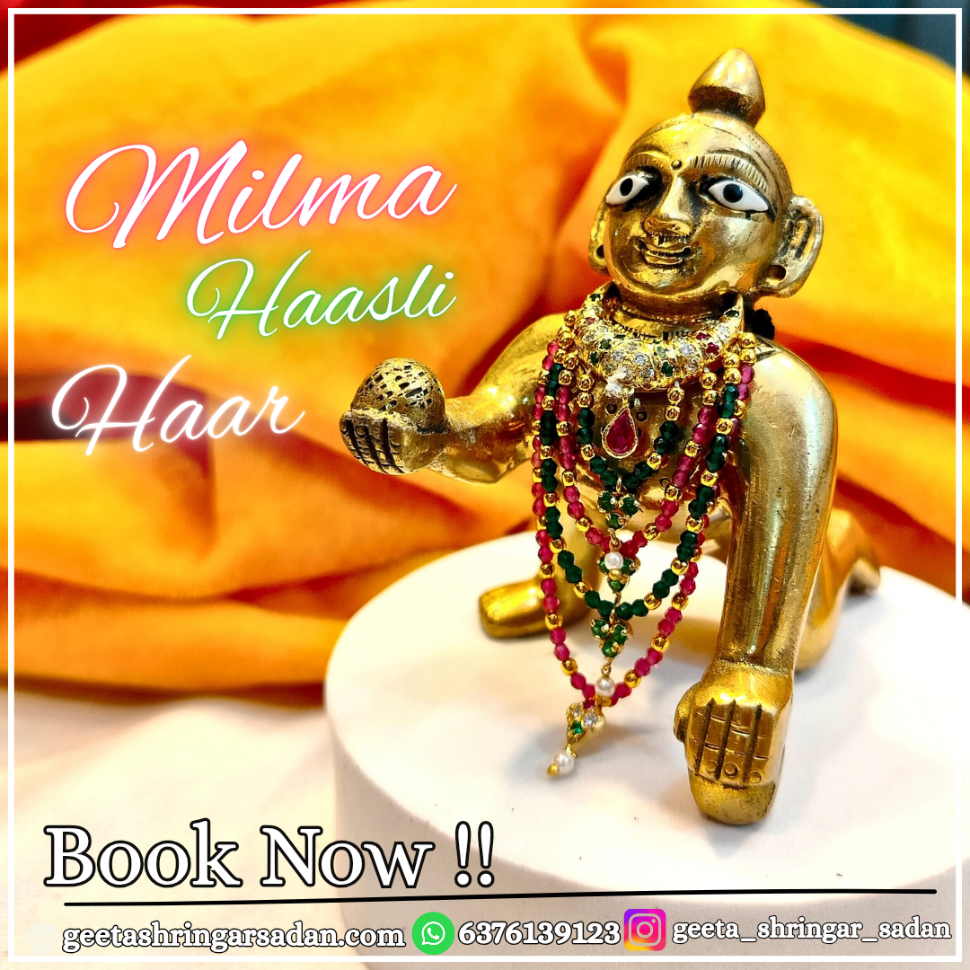 Jadau Milma Haasli Mala (silver)