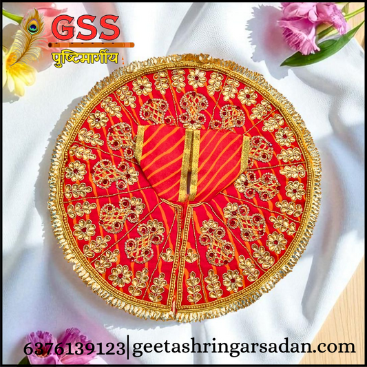 Red laheriya Gota Patti Poshak