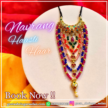 Jadau Navrang Haasli Mala ji (silver)