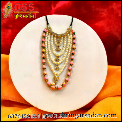 Jadau Heera Haasli Kamal Mala ji (silver)