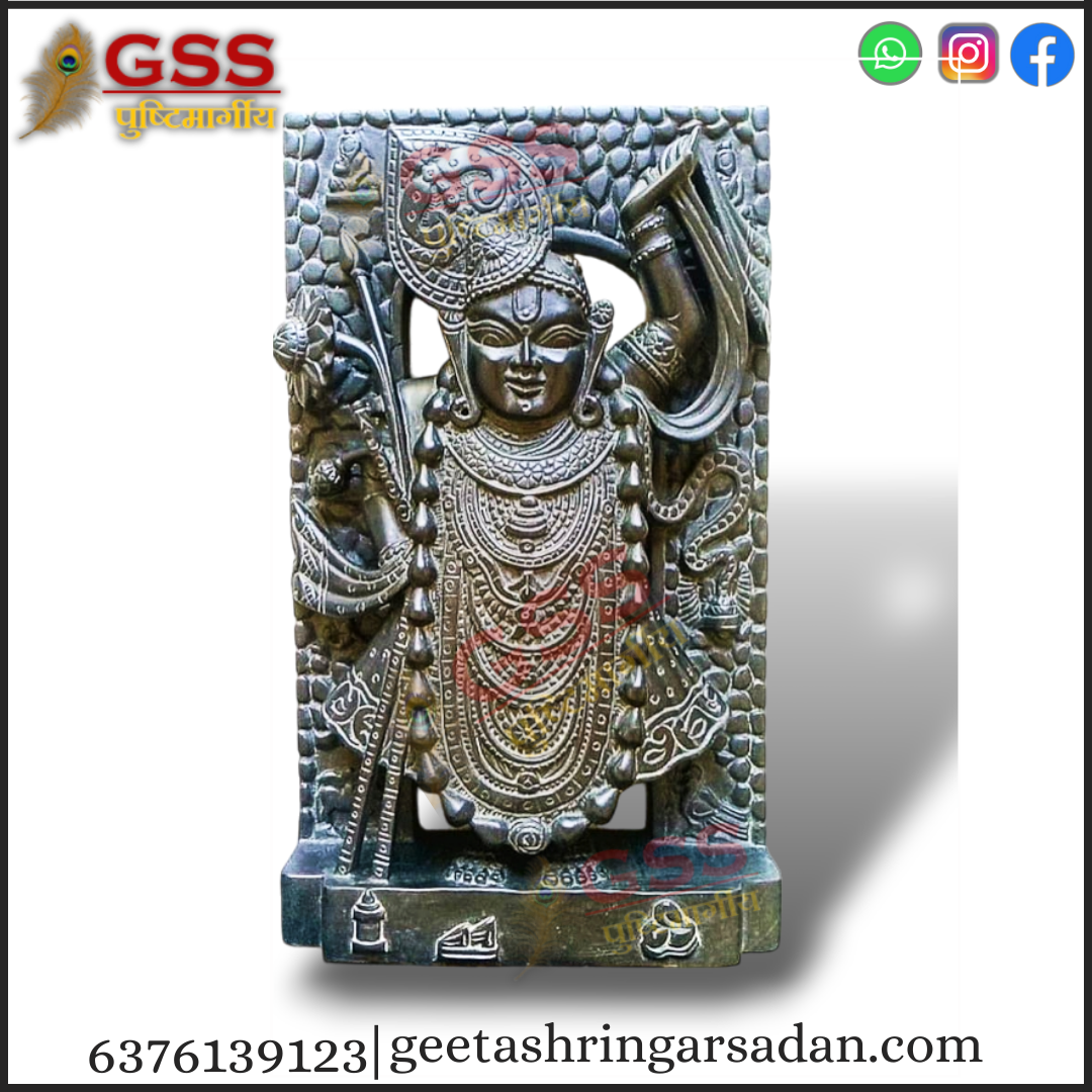 Black Marble Shringar  Shreenath ji