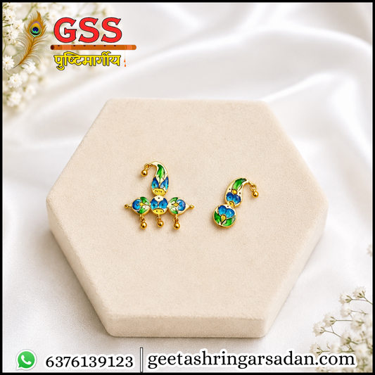 Meenakari Sirpeach & Shishfool (silver)