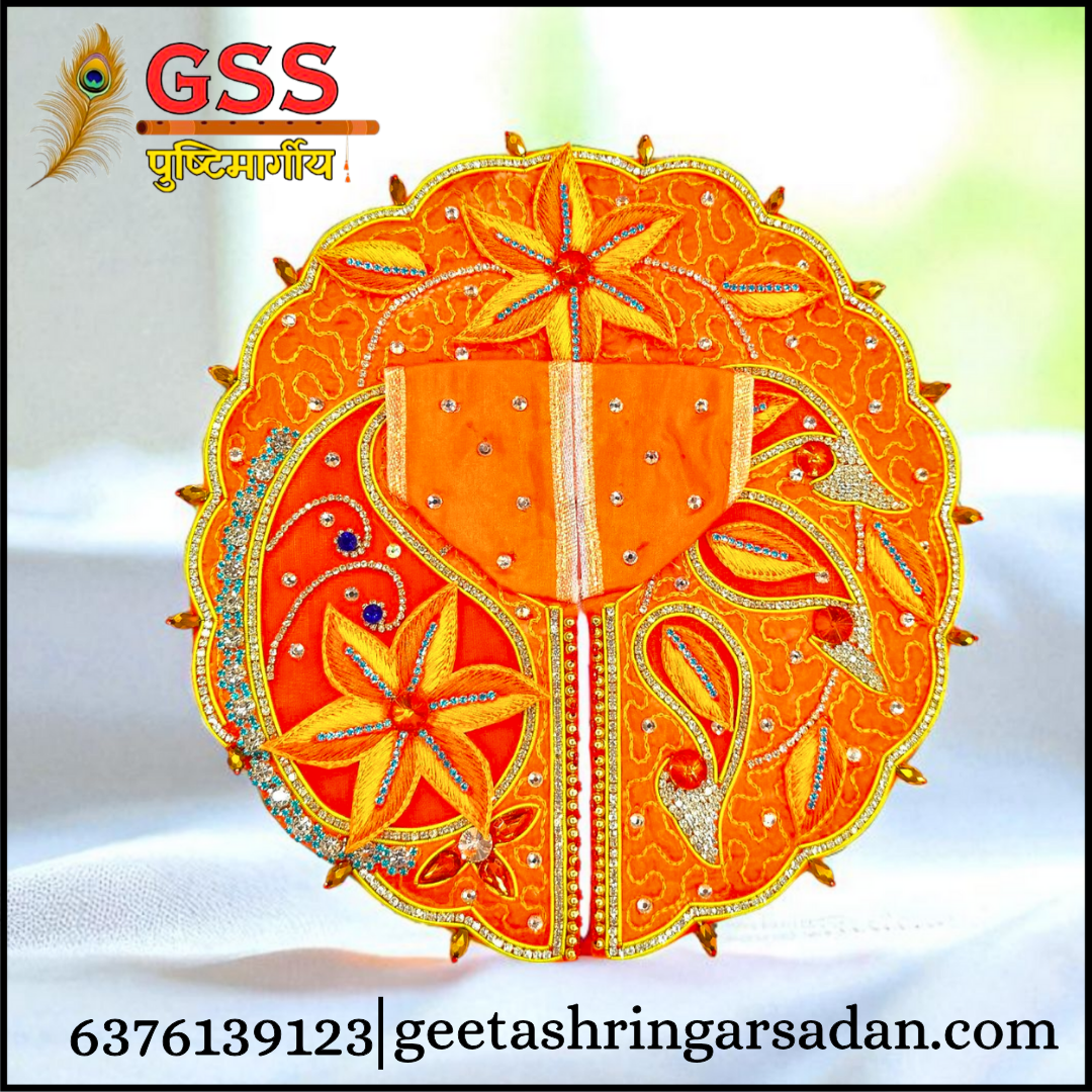 Orange Zardoshi work poshak