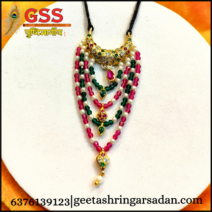 Jadau Milma Haasli Mala (silver)