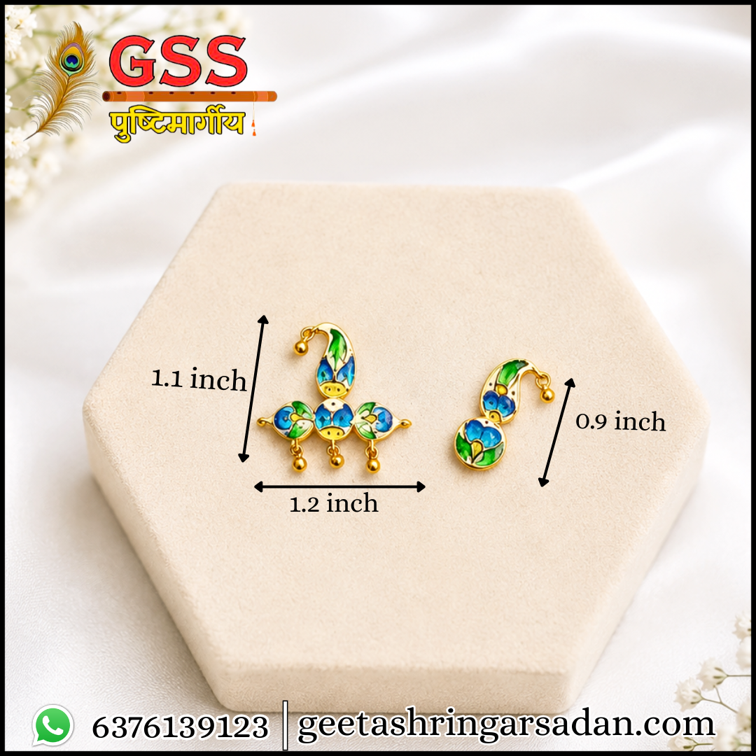 Meenakari Sirpeach & Shishfool (silver)
