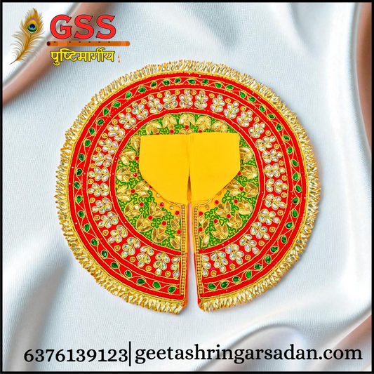 Yellow Gota Patti Poshak