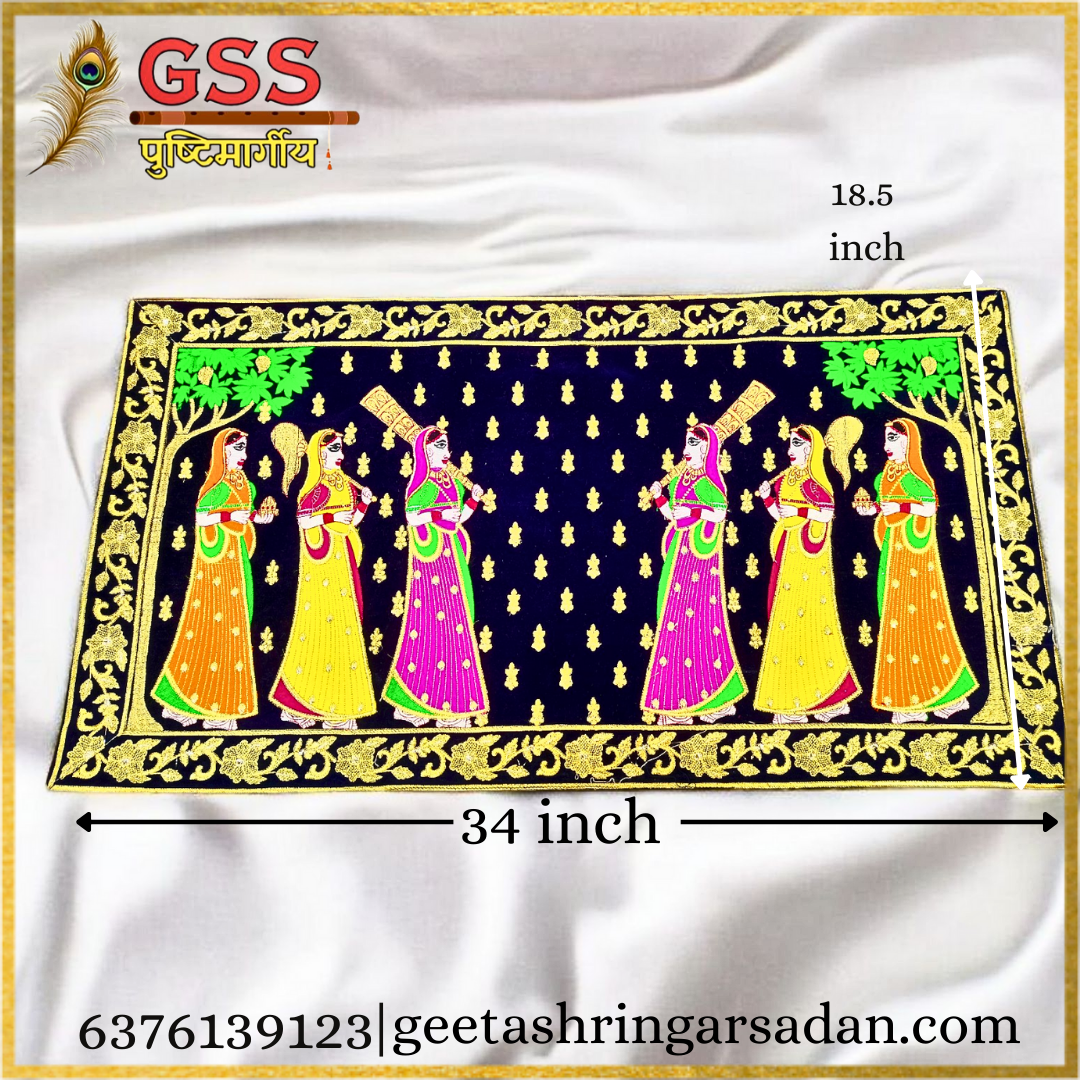 Beautiful Embroidery Sakhi Pichwai