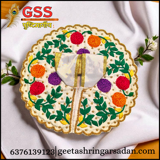 White Embroidery Poshak
