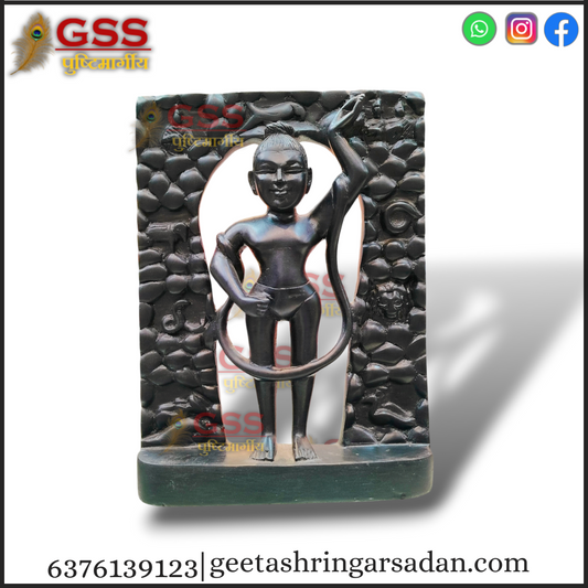 Black Marble Mangla Swaroop Shreenath ji 11"
